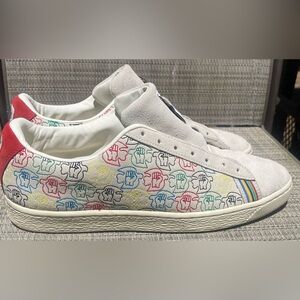 PUMA Suede PWR THRU PEACE Europe Sneakers in Sand/Multicolor Sz 11.5